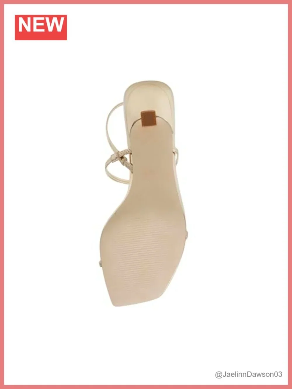 Steve Madden Heeled Sandals Square Toe Slingback Glitter Kitten Heel Women's
